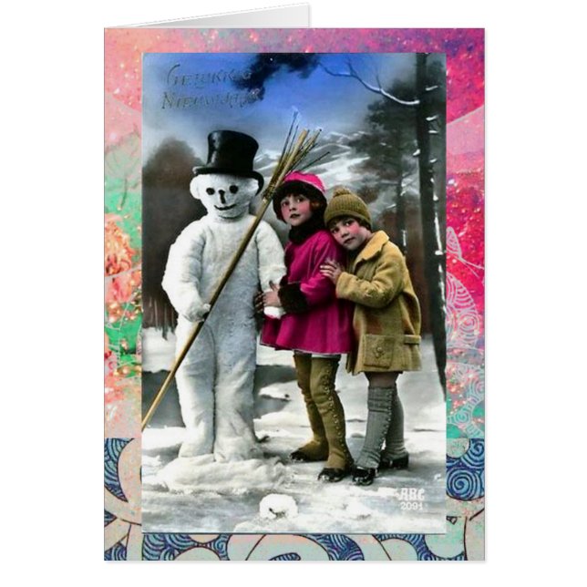 Kinderen met Snowman (Voorkant)