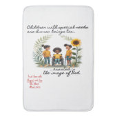 Kinderen met speciale behoeften badmat (Voorkant Verticaal)