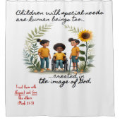 Kinderen met speciale behoeften douchegordijn prom (Voorkant)