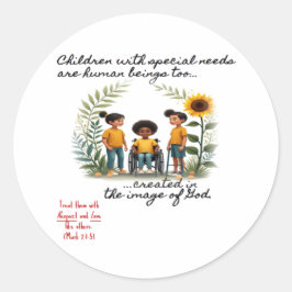 Kinderen met speciale behoeften Sticker