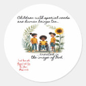 Kinderen met speciale behoeften Sticker (Voorkant)