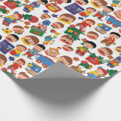 Kinderen met Speelgoed Cadeaupapier (Hoek)