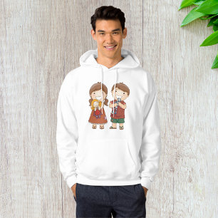 Kinderen met speelgoed hoodie