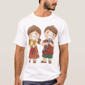 Kinderen met speelgoed t-shirt (Voorkant)