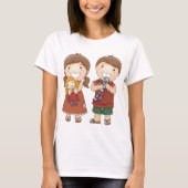 Kinderen met speelgoed t-shirt (Voorkant)