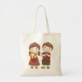 Kinderen met speelgoed tote bag (Voorkant)