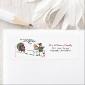 kinderen met Thanksgiving Turkije Etiket (Insitu)