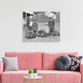 Kinderen met trapauto's, 1924 canvas afdruk (Insitu (Woonkamer))
