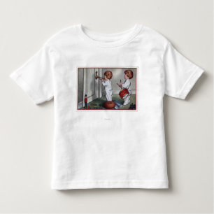 Kinderen met trommel en trompet kinder shirts
