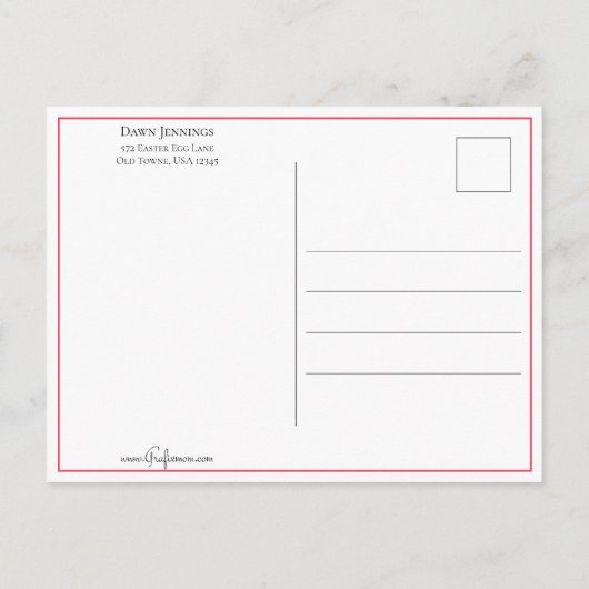 Kinderen met  Valentijn Briefkaart (Achterkant)