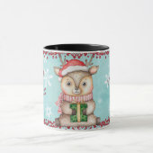 Kinderen met vrolijke kerstrendieren mok (Midden)