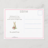  kinderen met witte paasbundels briefkaart (Achterkant)