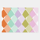 Kinderen met zomerkleurenpatroon inpakpapier vel (Voorkant 2)