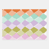 Kinderen met zomerkleurenpatroon inpakpapier vel (Voorkant)