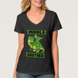 Kinderen Midden Broer 2023 Dinosaurus Rex voor Kin T-shirt