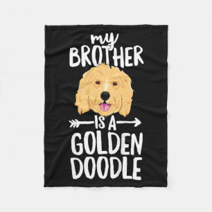 Kinderen Mijn Broer Is Een Goldendoodle Fleece Deken
