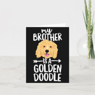 Kinderen Mijn Broer Is Een Goldendoodle Kaart