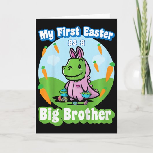 Kinderen Mijn eerste Pasen als grote broer Schatti Kaart (Voorkant)