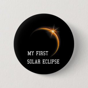Kinderen Mijn Eerste Zonneverduistering Jongens Me Ronde Button 5,7 Cm