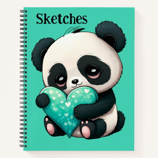 Kinderen Mijn Panda-schets  Notitieboek (Voorkant)