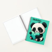 Kinderen Mijn Panda-schets  Notitieboek (Binnen)
