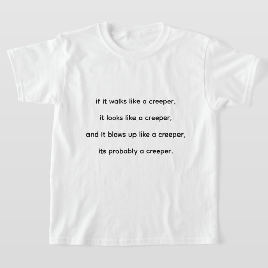 kinderen minecraft shirt (Laagn)