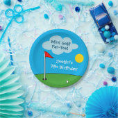 Kinderen mini golf miniatuur golfen Verjaardagsfee Papieren Bordje (Feest)