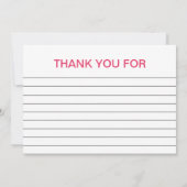 Kinderen Miniatuur Golf Verjaardag Bedankt (Achterkant)