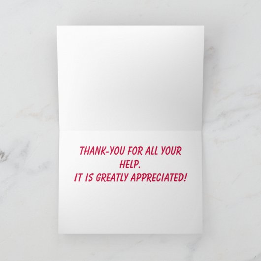 Kinderen Miniatuurgeit Bedankkaart (Binnen)