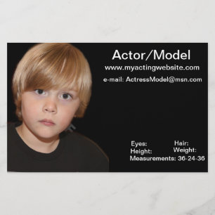 Kinderen Model Acteur Comp Kaarten