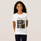Kinderen Modern 4 Foto Collage Rouw T-Shirt (Voorkant volledig)