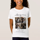 Kinderen Modern 4 Foto Collage Rouw T-Shirt (Voorkant)