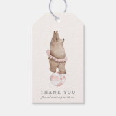 Kinderen Modern Beer Circus | Girls Birthday Favor Cadeaulabel (Voorkant)