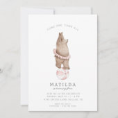 Kinderen Modern Beer Circus | Girls Birthday Party Kaart (Voorkant)