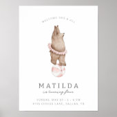 Kinderen Modern Beer Circus | Welkomstwoord meisje Poster (Voorkant)