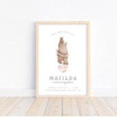 Kinderen Modern Beer Circus | Welkomstwoord meisje Poster