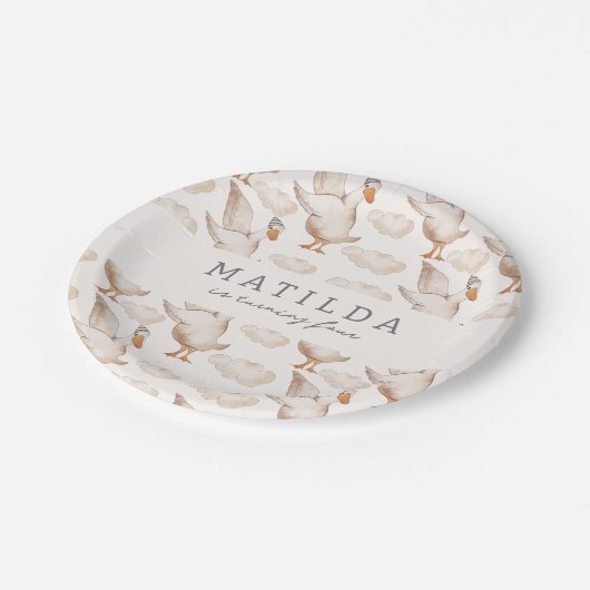 Kinderen Modern Carnival Circus | Geestdag meisjes Papieren Bordje (Gekanteld)