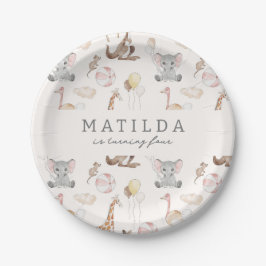 Kinderen Modern Carnival Circus | Geestdag meisjes Papieren Bordje