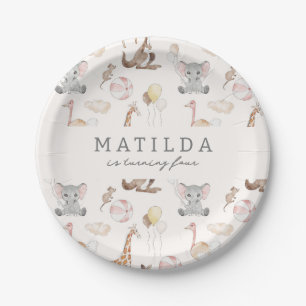 Kinderen Modern Carnival Circus   Geestdag meisjes Papieren Bordje