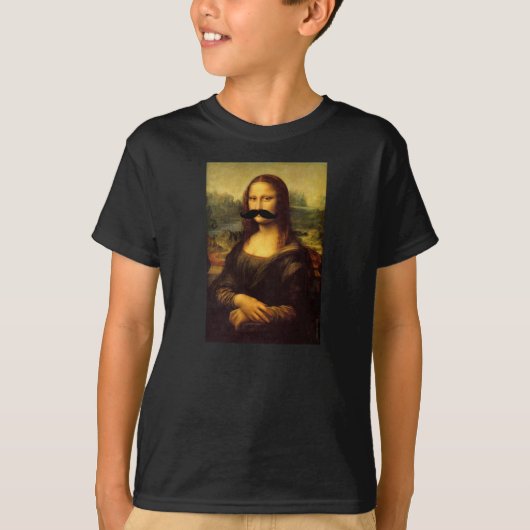 Kinderen Mona Lisa Mustache Funny T-shirt van Jane (Voorkant)
