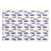 Kinderen monogram koele auto's kussensloop (Achterkant)