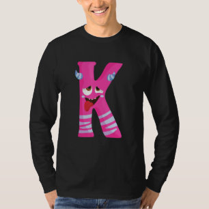 Kinderen Monster Alfabet Onderwijs De Letter J Kin T-shirt