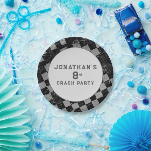 Kinderen Monster Truck Rally Verjaardagsfeest Papieren Bordje (Feest)