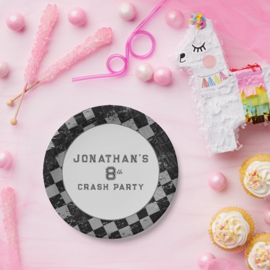 Kinderen Monster Truck Rally Verjaardagsfeest Papieren Bordje (Feest)