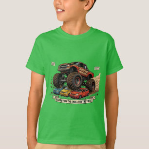 Kinderen Monster Truck Reserveband T-shirt