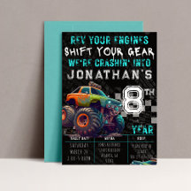 Kinderen Monstertruck Rally Verjaardagsfeestje
