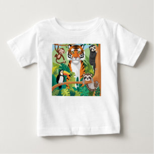 Kinderen Mooie Dieren Jungle Tijger Aap Vogel