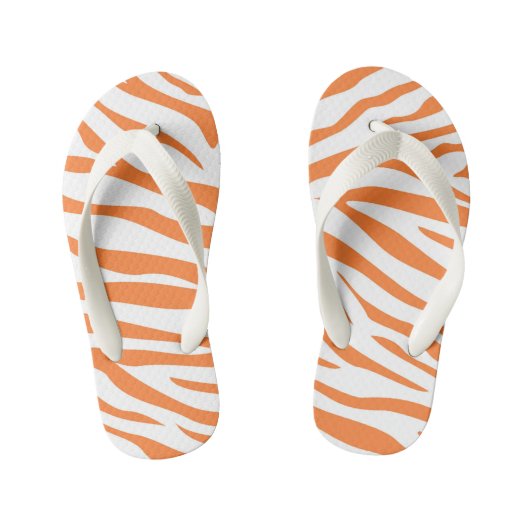 Kinderen Mooie Oranje Streep Flip Flops (Voetbed)