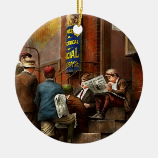 Kinderen - Morning - Vergadering 1910 Keramisch Ornament (Voorkant)