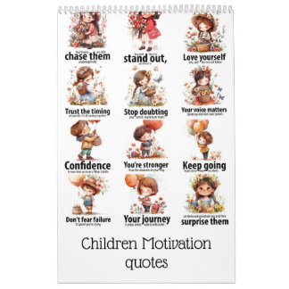 Kinderen motivatie quotes kalender
